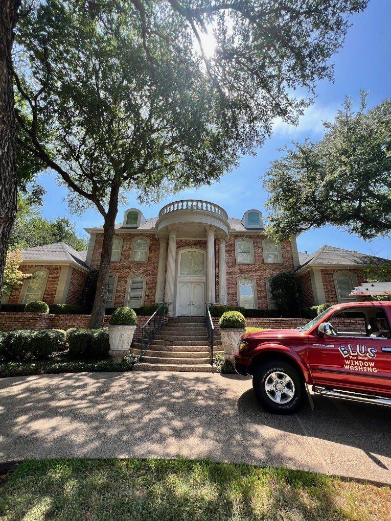 Blu's truck on a job in Fort Worth